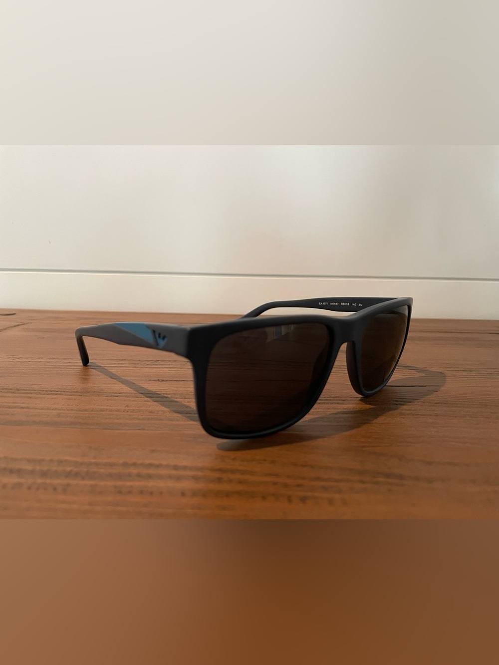 Emporio Armani Navy Sunglasses Arm with Silver Logo